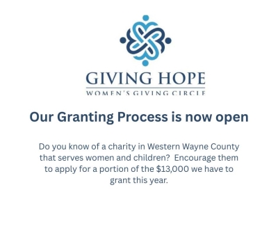 Giving Hope Grant Application is Open!